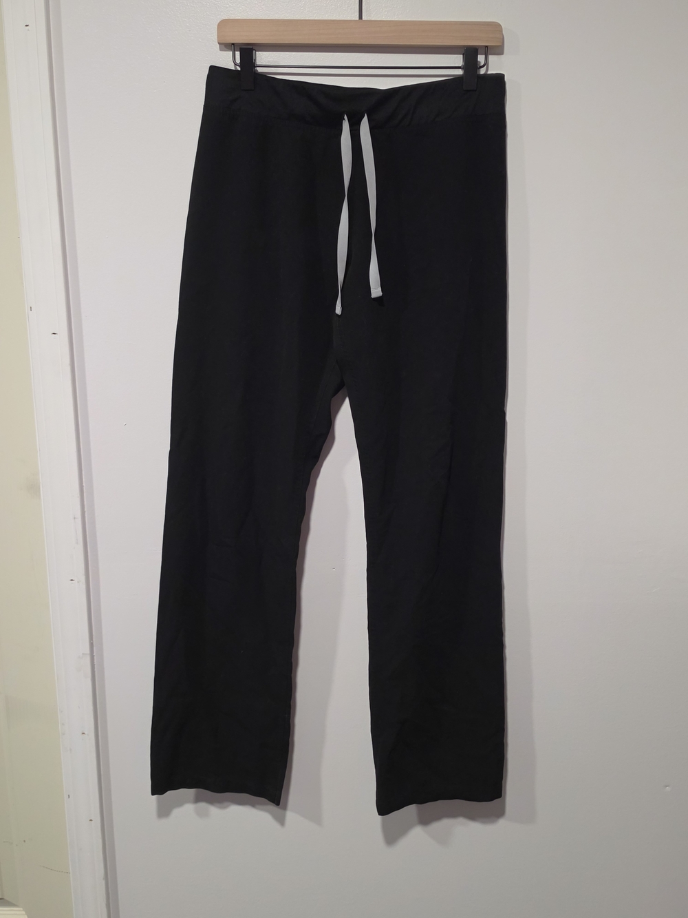 FIGS High Waisted Livingston Basic Black Scrub Pants Womens Size Small Tall
